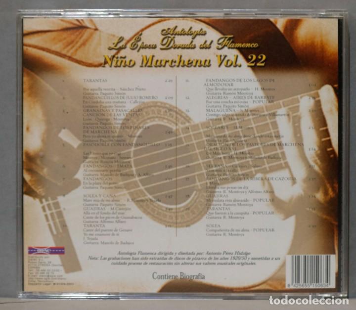 CDs de m&uacute;sica: CD. NI&Ntilde;O DE MARCHENA. 20 TEMAS - Foto 2
