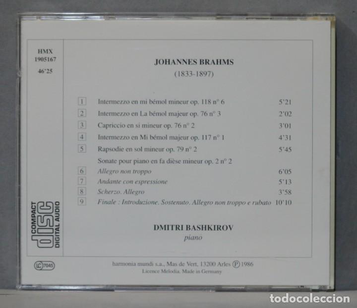 CDs de m&uacute;sica: CD. DIMITRI BASHKIROV. Brahms. Piano Recital - Foto 2