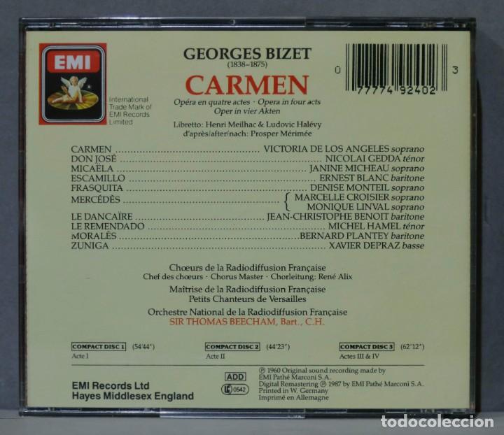 CDs de m&uacute;sica: 3 CD. Beecham. Carmen. BIZET - Foto 2