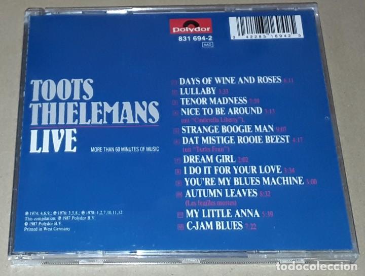 CDs de m&uacute;sica: CD - TOOTS THIELEMANS - LIVE - MADE IN GERMANY - Foto 2