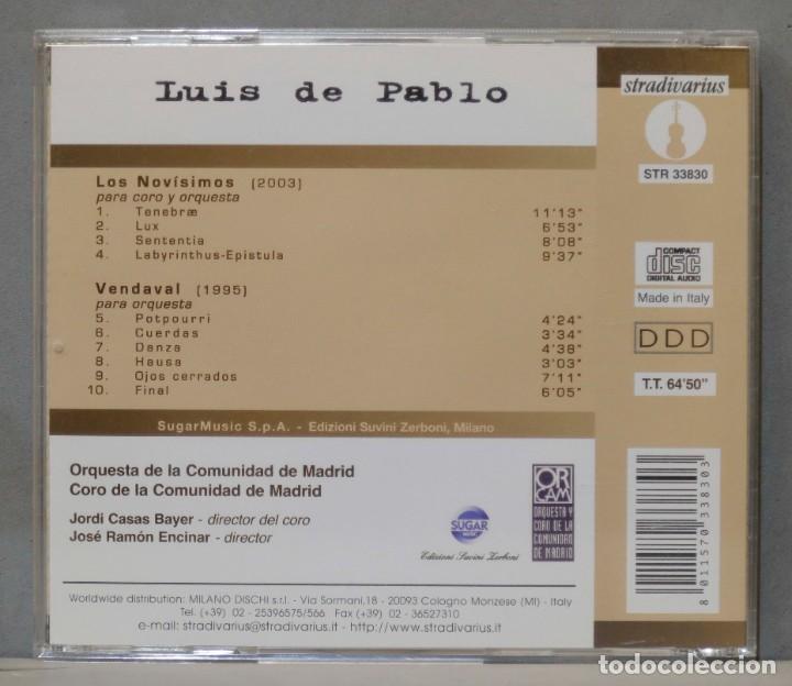 CDs de m&uacute;sica: CD. Los Nov&iacute;simos. Vendaval. LUIS DE PABLO - Foto 2