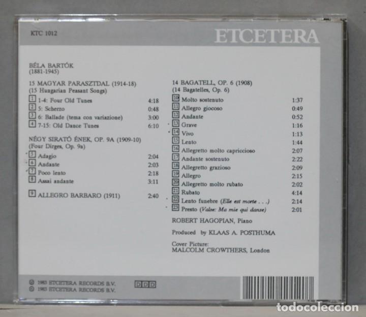 CDs de m&uacute;sica: CD. B&eacute;la Bart&oacute;k. Bela Bartok Piano Music - Foto 2