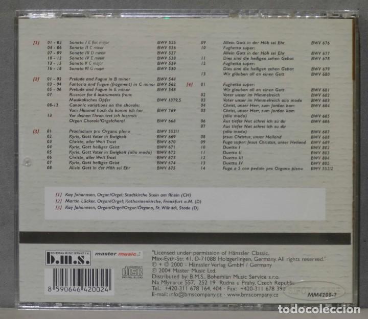 CDs de m&uacute;sica: 4 CD. OBRAS PARA ORGANO. BACH - Foto 2