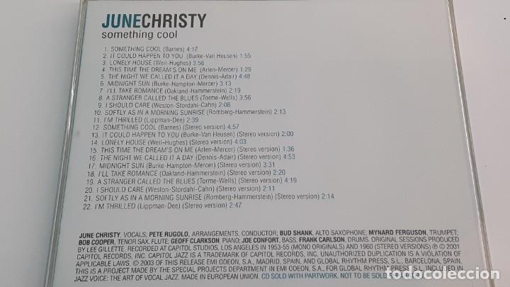 CDs de m&uacute;sica: CD JAZZ VOICE - JUNE CHRISTY - SOMETHING COOL - Foto 3