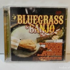 CDs de Música: DISCO 2 X CD. FLATT & SCRUGGS, THE STANLEY BROTHERS – THE WORLD OF BLUEGRASS & BANJO. COMPACT DISC.. Lote 301409898