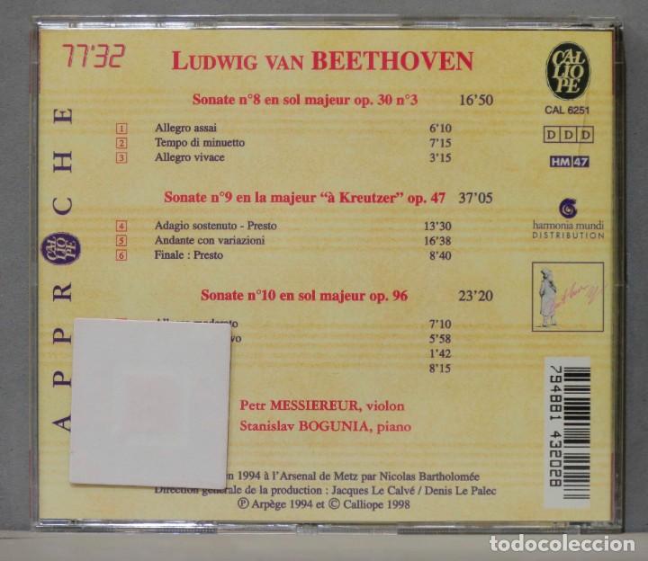 CDs de m&uacute;sica: CD. Bogunia. Sonate &ldquo;&Agrave; Kreutzer&rdquo;. BEETHOVEN - Foto 2