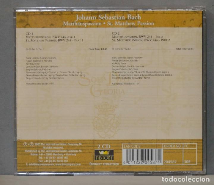 CDs de m&uacute;sica: 2 CD. BACH. ST. MATTHEW PASSION - Foto 2