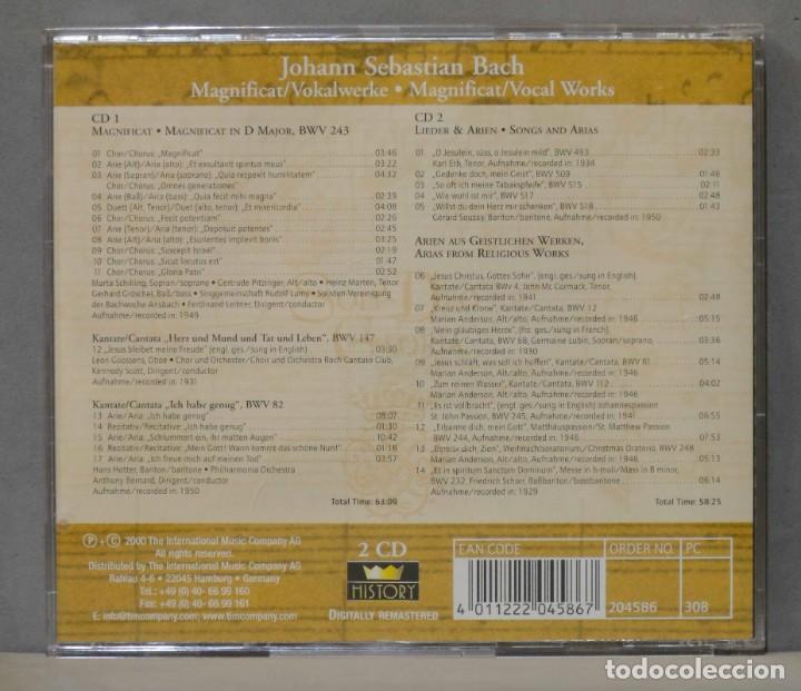 CDs de m&uacute;sica: 2 CD. MAGNIFICAT. VOCAL WORKS. BACH - Foto 2