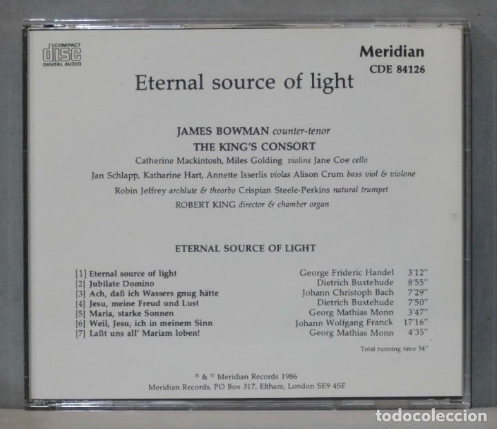 CDs de m&uacute;sica: CD. ETERNAL SOURCE OF LIGHT. BOWMAN - Foto 2