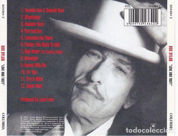 CDs de m&uacute;sica: Bob Dylan - Love and Theft (2001) - Foto 2