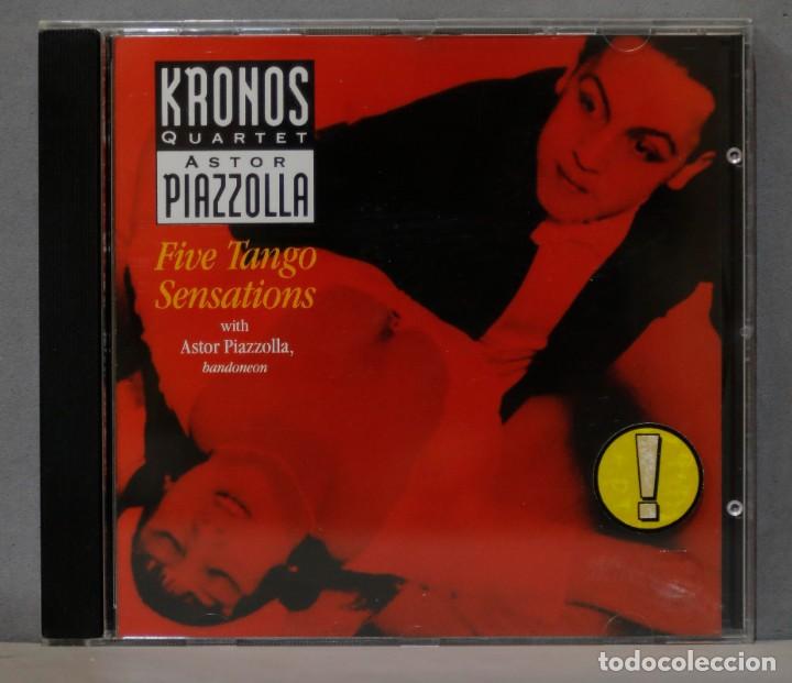 CDs de m&uacute;sica: CD. Kronos Quartet With Astor Piazzolla. Five Tango Sensations - Foto 2
