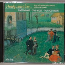 CDs de Musique: CD. AWAKE, SWEET LOVE. LUTE SONGS, CONSORT SONGS AND LUTE SOLOS BY JOHN DOWLAND AND HIS CONTEMPORAR. Lote 301735568