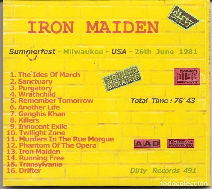 CDs de m&uacute;sica: CD IRON MAIDEN - Serial Killers - Live Milwaukee 1981 - Foto 2