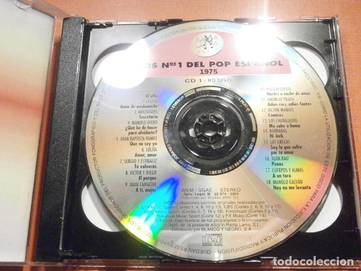 CDs de m&uacute;sica: Doble Cd - 2 Cdrom - Los N&ordm; 1 del Pop Espa&ntilde;ol - 1975 - Foto 2