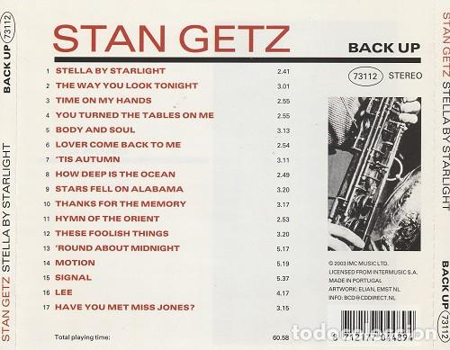 CDs de m&uacute;sica: Stan Getz - Back Up - CD - Foto 2