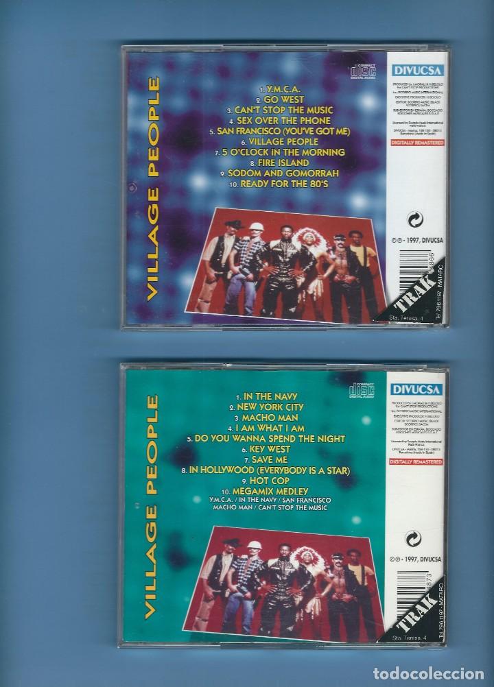 CDs de m&uacute;sica: 2 CDs - VILLAGE PEOPLE - TODOS SUS &Eacute;XITOS - Foto 2