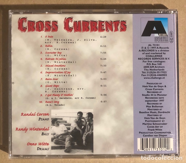 CDs de m&uacute;sica: CROSS CURRENTS &ldquo;MIXED EMOTIONS&rdquo; (A-RECORDS 1997). CD. - Foto 2