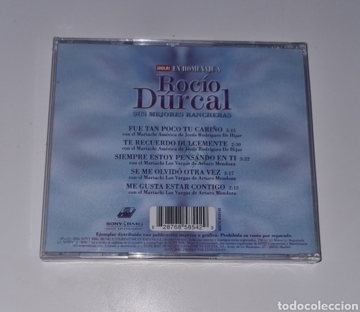 CDs de m&uacute;sica: ROCIO D&Uacute;RCAL / CD / EN HOMENAJE - Foto 2