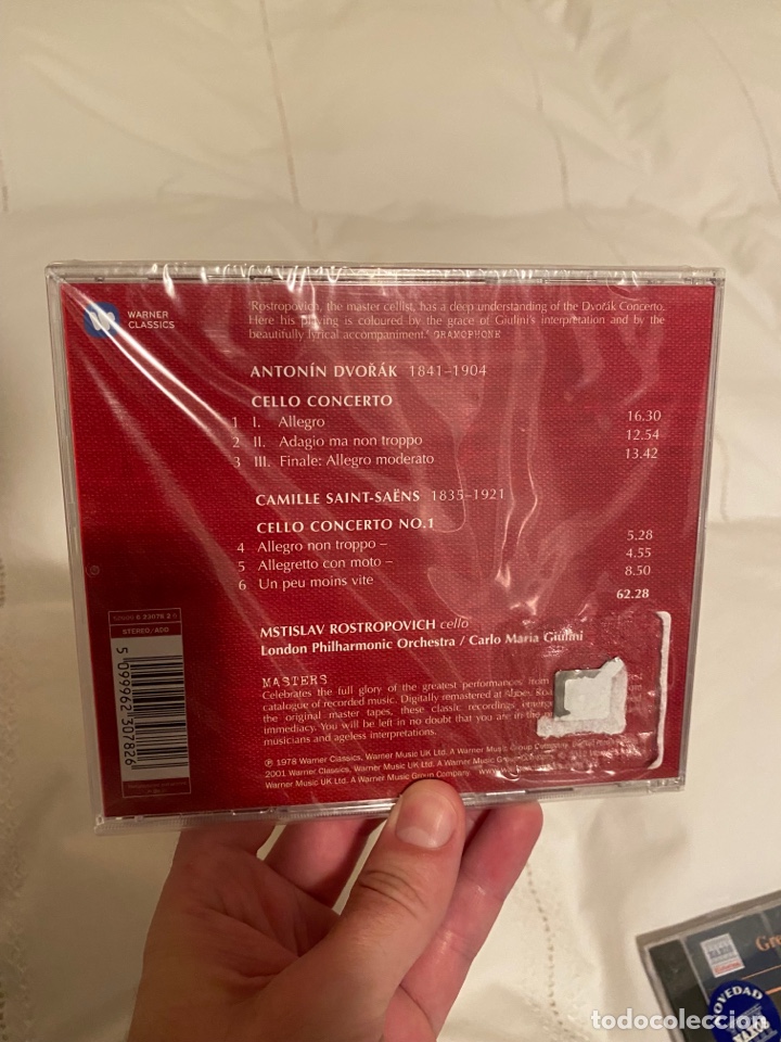 CDs de m&uacute;sica: Conciertos de cello: Dvorak y Saint-Sa&euml;ns - Foto 2