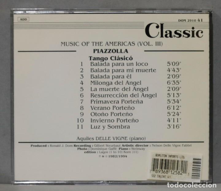 CDs de m&uacute;sica: CD. PIAZZOLLA. TANGO CLASICO. VIGNE - Foto 2