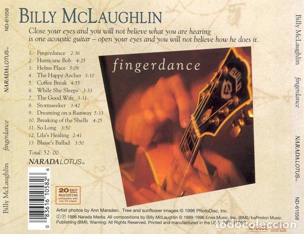 CDs de m&uacute;sica: Billy McLaughlin - Fingerdance - CD - Foto 2