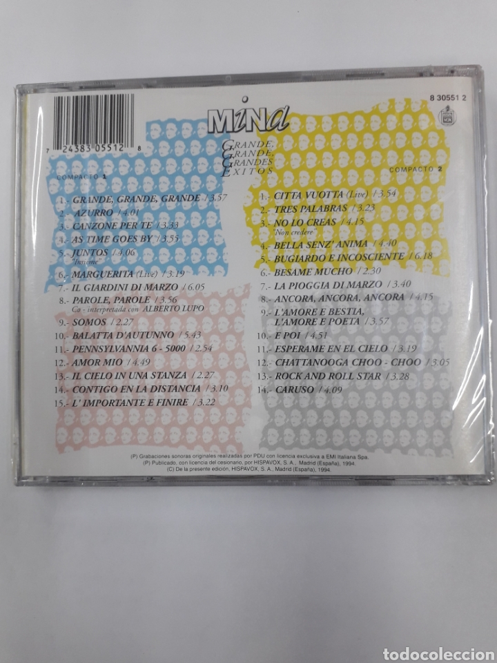 CDs de m&uacute;sica: MINA. Grandes &Eacute;xitos. - Foto 2