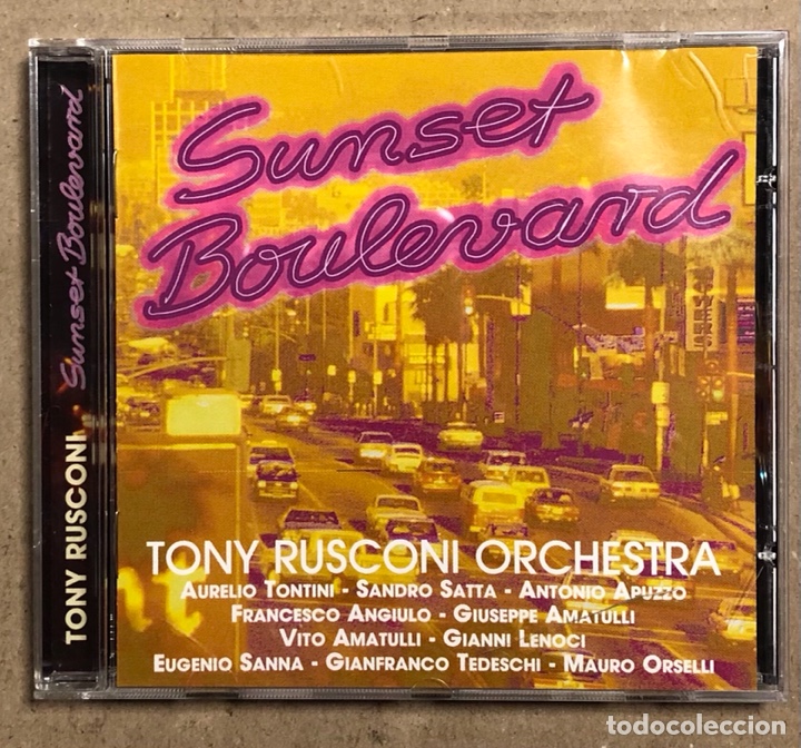 CDs de m&uacute;sica: TONY RUSCONI ORCHESTRA &ldquo;SUNSET BOULEVARD&rdquo; (BOXES ED. 2000). CD. - Foto 1