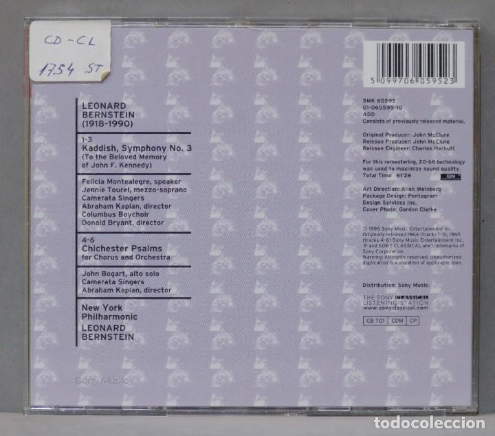 CDs de m&uacute;sica: CD. Kaddish Symphony. Chichester Psalms. BERNSTEIN - Foto 2