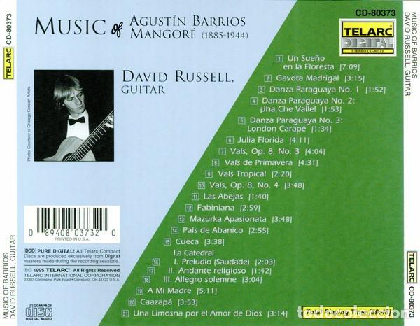 CDs de m&uacute;sica: Music & Barrios - David Russell - CD - Foto 2