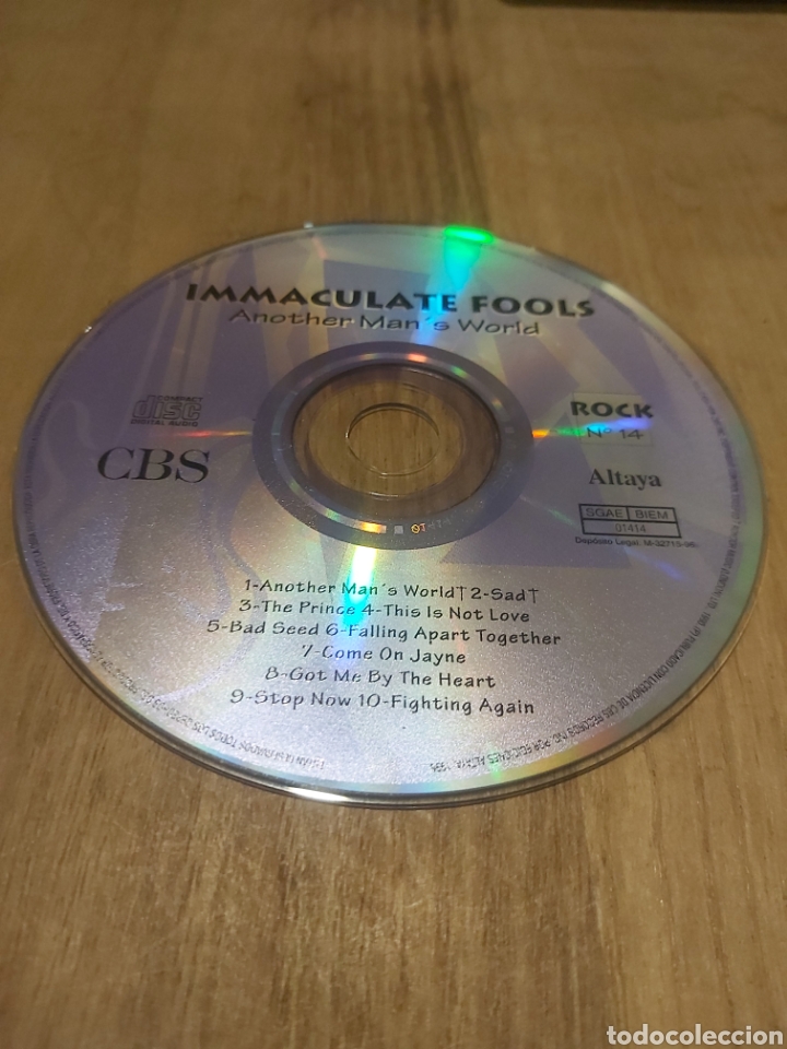 CDs de m&uacute;sica: CD IMMACULATE FOOLS ANOTHER MAN.S WORLD 1996 CBS - Foto 1