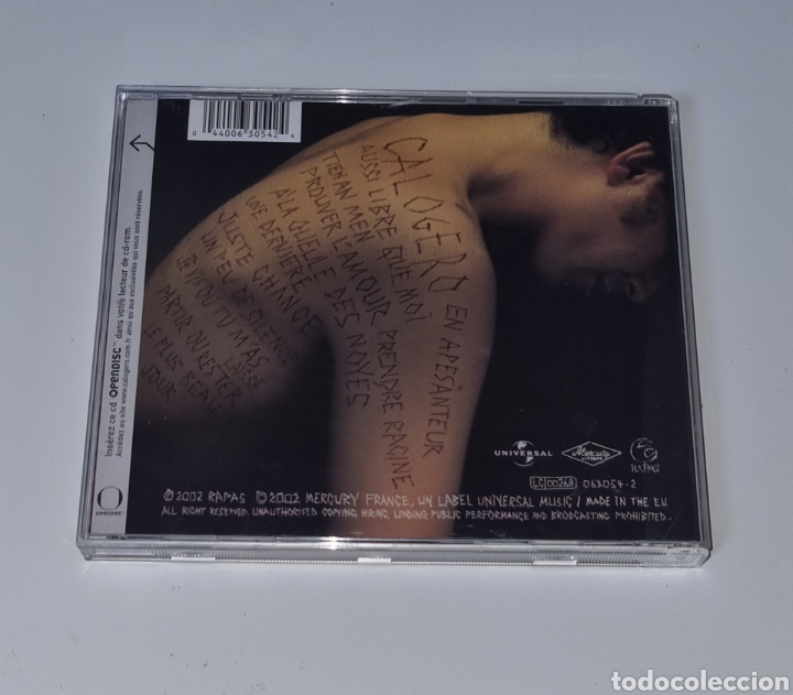 CDs de m&uacute;sica: CALOGERO / CD / CALOGERO - Foto 3