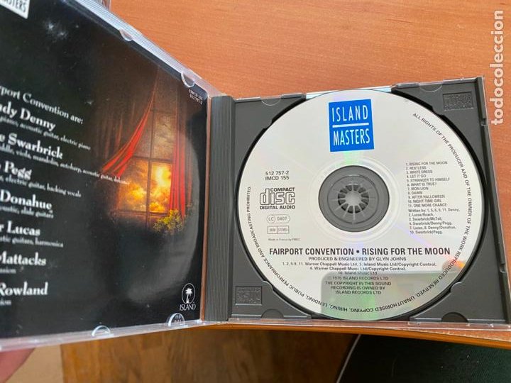 CDs de Música: FAIRPORT CONVENTION (RISING FOR THE MOON) CD 11 TRACK (CDIB21) - Foto 2 - 302477428