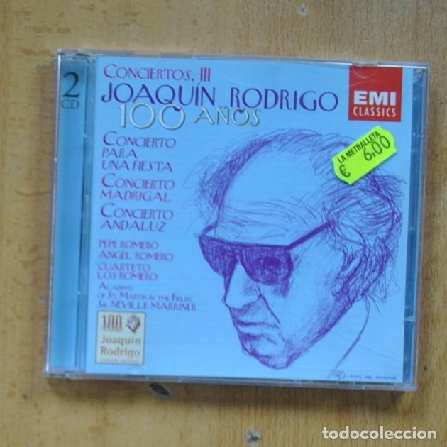 CDs de m&uacute;sica: JOAQUIN RODRIGO - CONCIERTOS III - CD - Foto 1