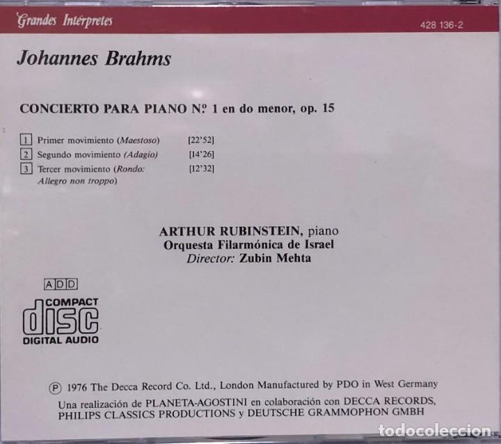 CDs de m&uacute;sica: Grandes Int&eacute;rpretes - Planeta DeAgostini - Brahms : Rubinstein - Foto 3