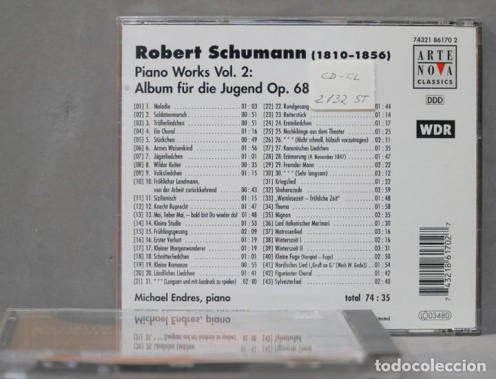 CDs de m&uacute;sica: 2 CD. Schumann. Michael Endres. Piano Works - Foto 4