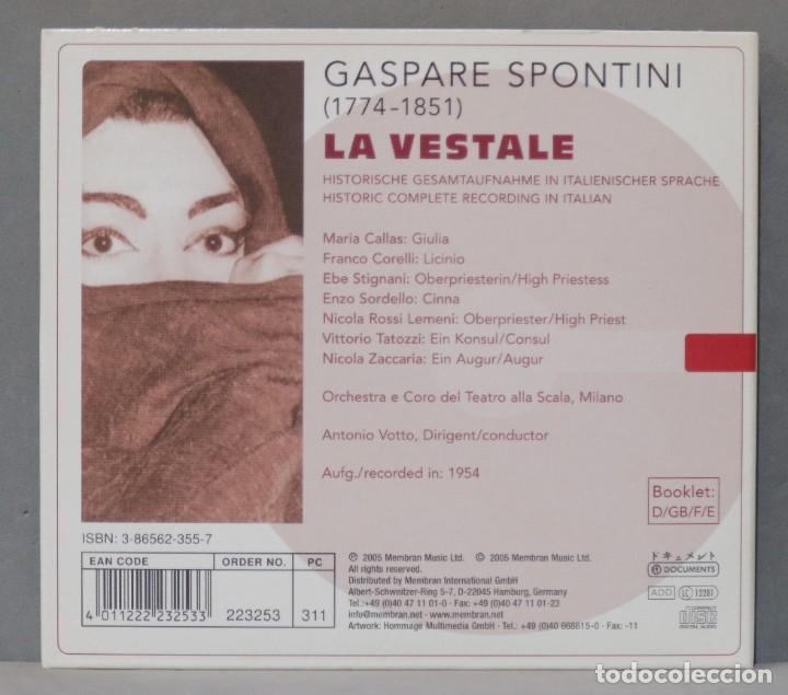 CDs de m&uacute;sica: 2 CD. LA VESTALE. SPONTINI. CALLAS - Foto 2