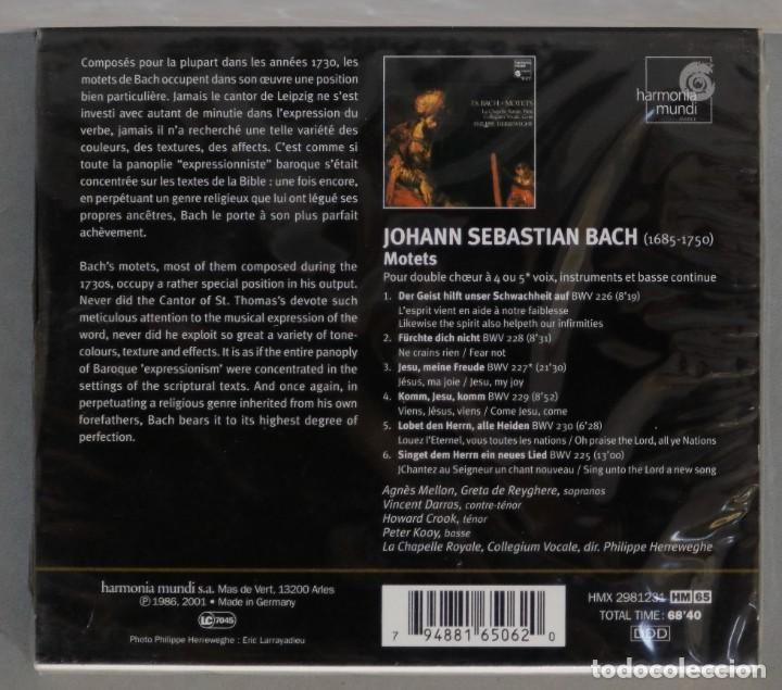 CDs de m&uacute;sica: CD. Herreweghe. MOTETS. BACH - Foto 2