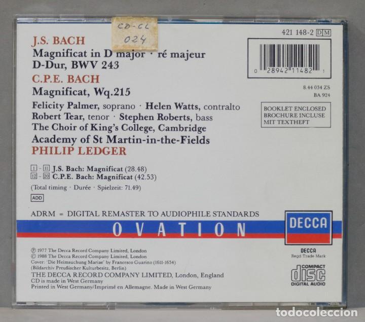 CDs de m&uacute;sica: CD. Ledger. Magnificat. BACH - Foto 2