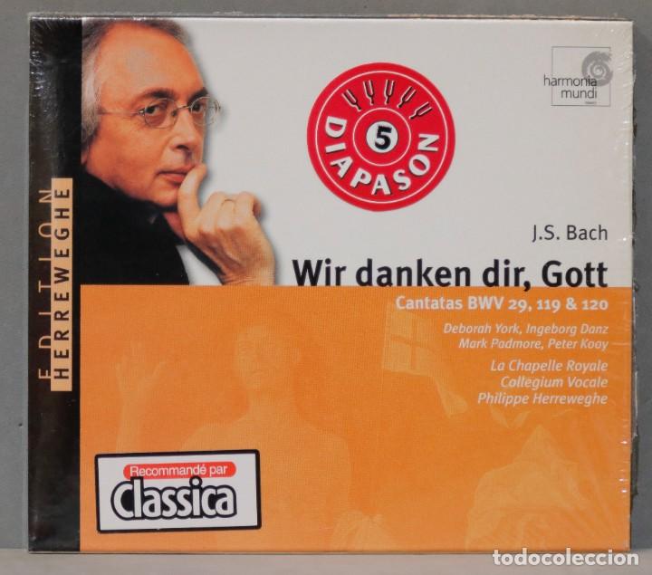 CDs de m&uacute;sica: CD. WIR DANKER DIR GOTT. BACH. Herreweghe - Foto 1