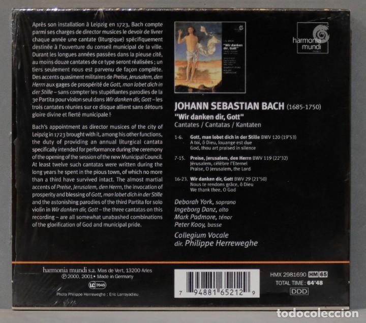 CDs de m&uacute;sica: CD. WIR DANKER DIR GOTT. BACH. Herreweghe - Foto 2