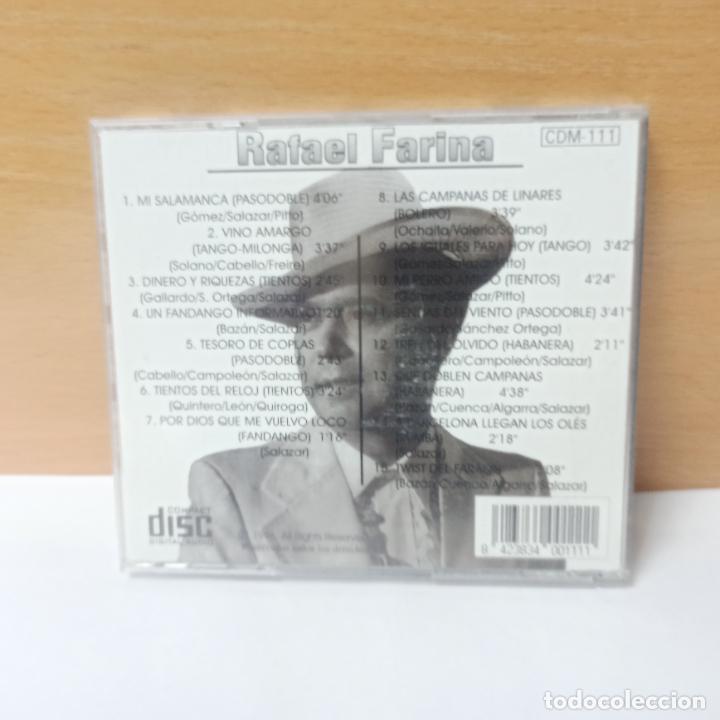 CDs de m&uacute;sica: DISCO CD - RAFAEL FARINA - GRANDES 15 EXITOS - Foto 2