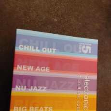 CDs de Música: LOS 40 ELECTRONIC A CHILL OUT COMPILATION -5 CD BOX SET 2002 FATBOY SLIM, HOOVERPHONIC. Lote 302832743