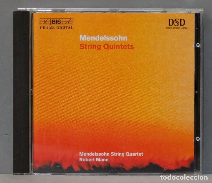 CDs de m&uacute;sica: CD. Mendelssohn-Bartholdy, Mendelssohn String Quartet, Robert Mann. String Quintet - Foto 1