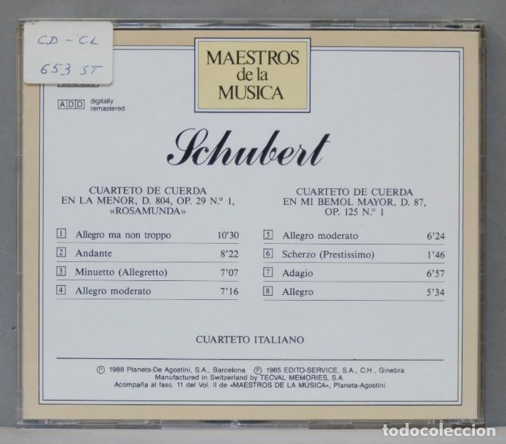 CDs de m&uacute;sica: CD. CUARTETO ROSAMUNDA. CUARTETO EN SI BEMOL. SCHUBERT - Foto 2