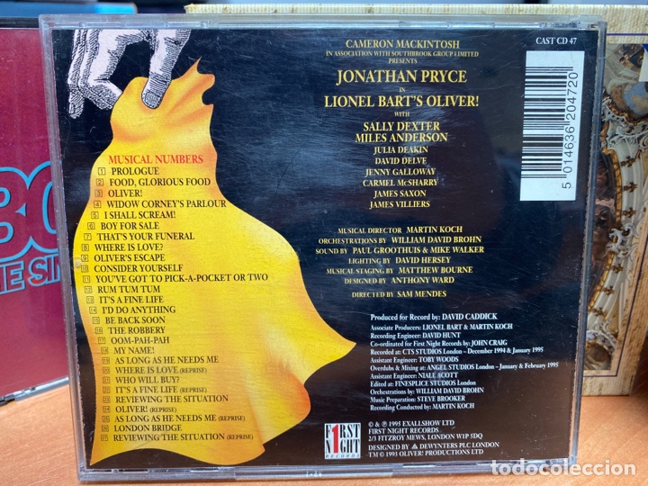 CDs de m&uacute;sica: Oliver! (CD, Album) 1994 - Foto 2