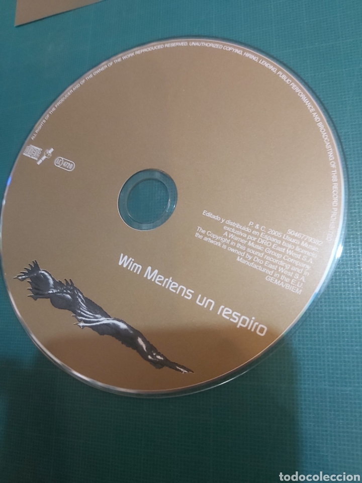 CDs de m&uacute;sica: CD WIN MERTENZ UN RESPIRO - Foto 1
