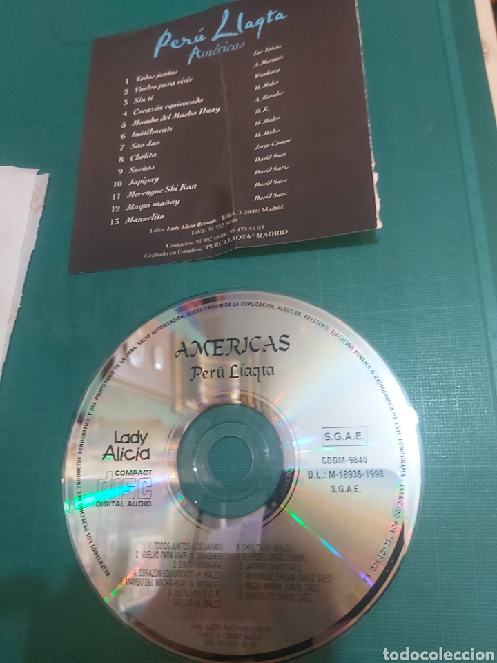 CDs de m&uacute;sica: CD NEW AGE ANERICAS PER&Uacute; LLAGTA 1998 - Foto 1