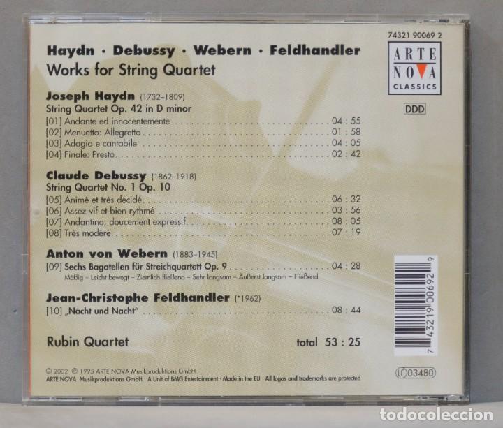 CDs de m&uacute;sica: CD. Rubin Quartett. Works For String Quartet - Foto 2