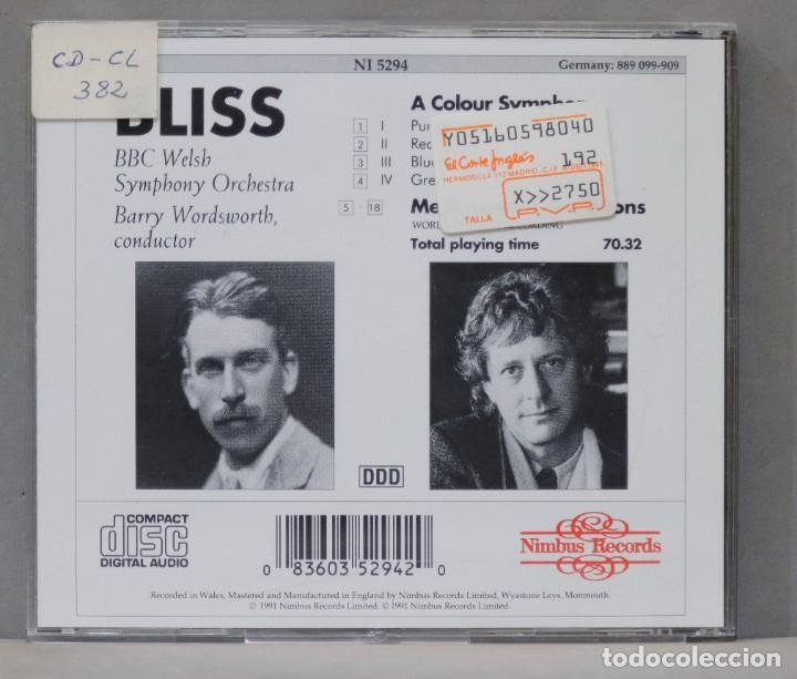 CDs de m&uacute;sica: CD. Bliss. Barry Wordsworth. A Colour Symphony. Metamorphic Variations - Foto 2