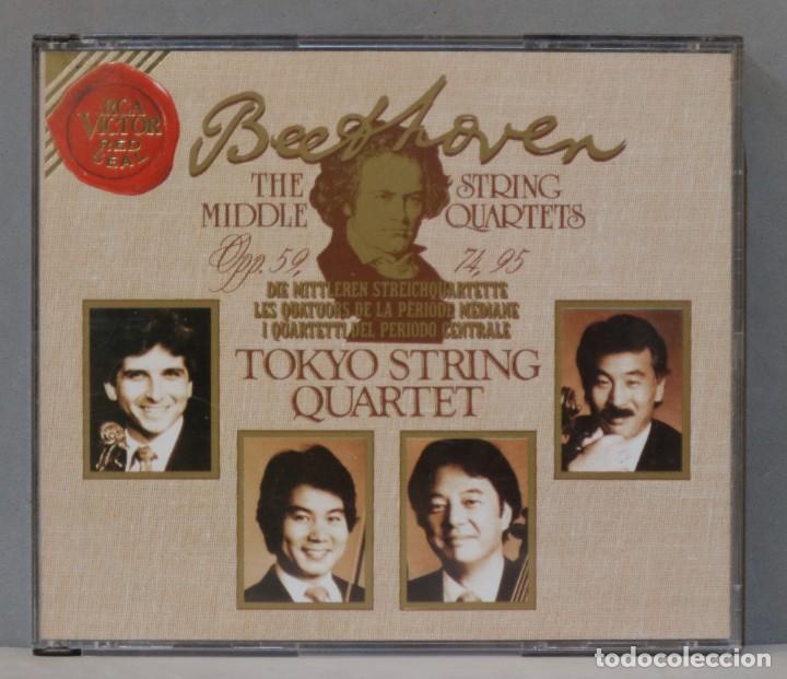 CDs de m&uacute;sica: 3 CD. The Middle String Quartets, Opp. 59, 74, 95. BEETHOVEN - Foto 1